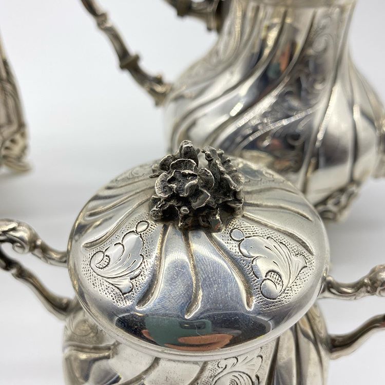 Серебряный кофейный сервиз — изображение 5