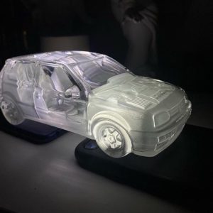 Стеклянная модель Volkswagen Golf