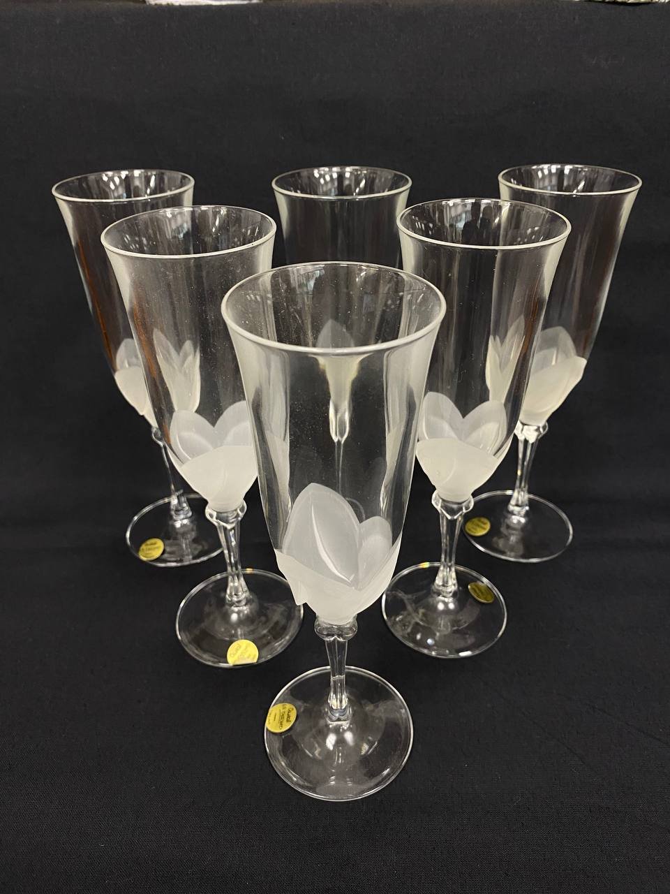 Бокалы для шампанского ручной выдувки Cristal d'Arques