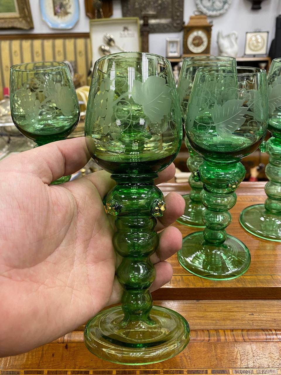 Набор 6 рюмок из стекла Roemer Wine Glass — изображение 3