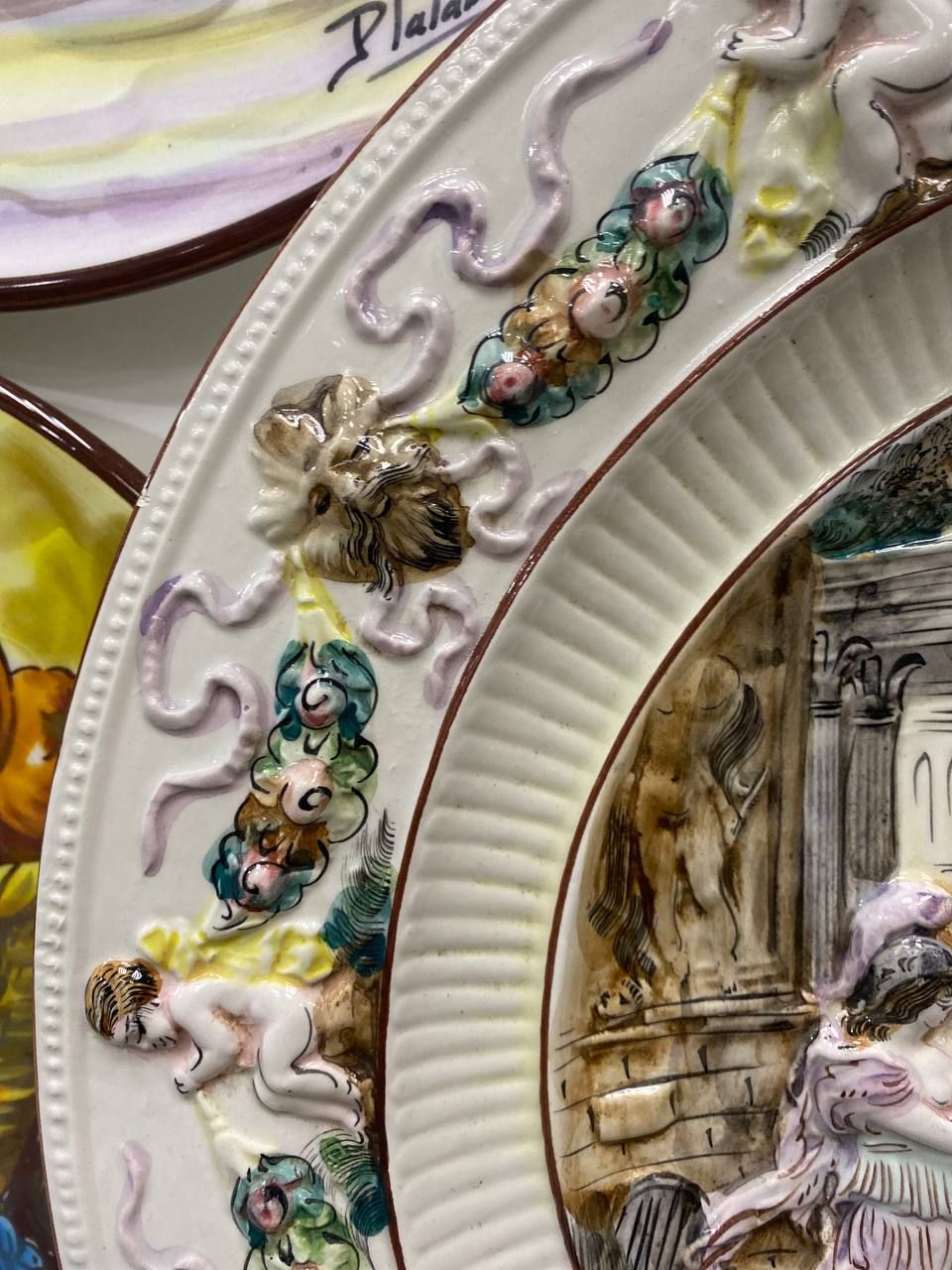 Настенная тарелка в стиле Capodimonte — изображение 8