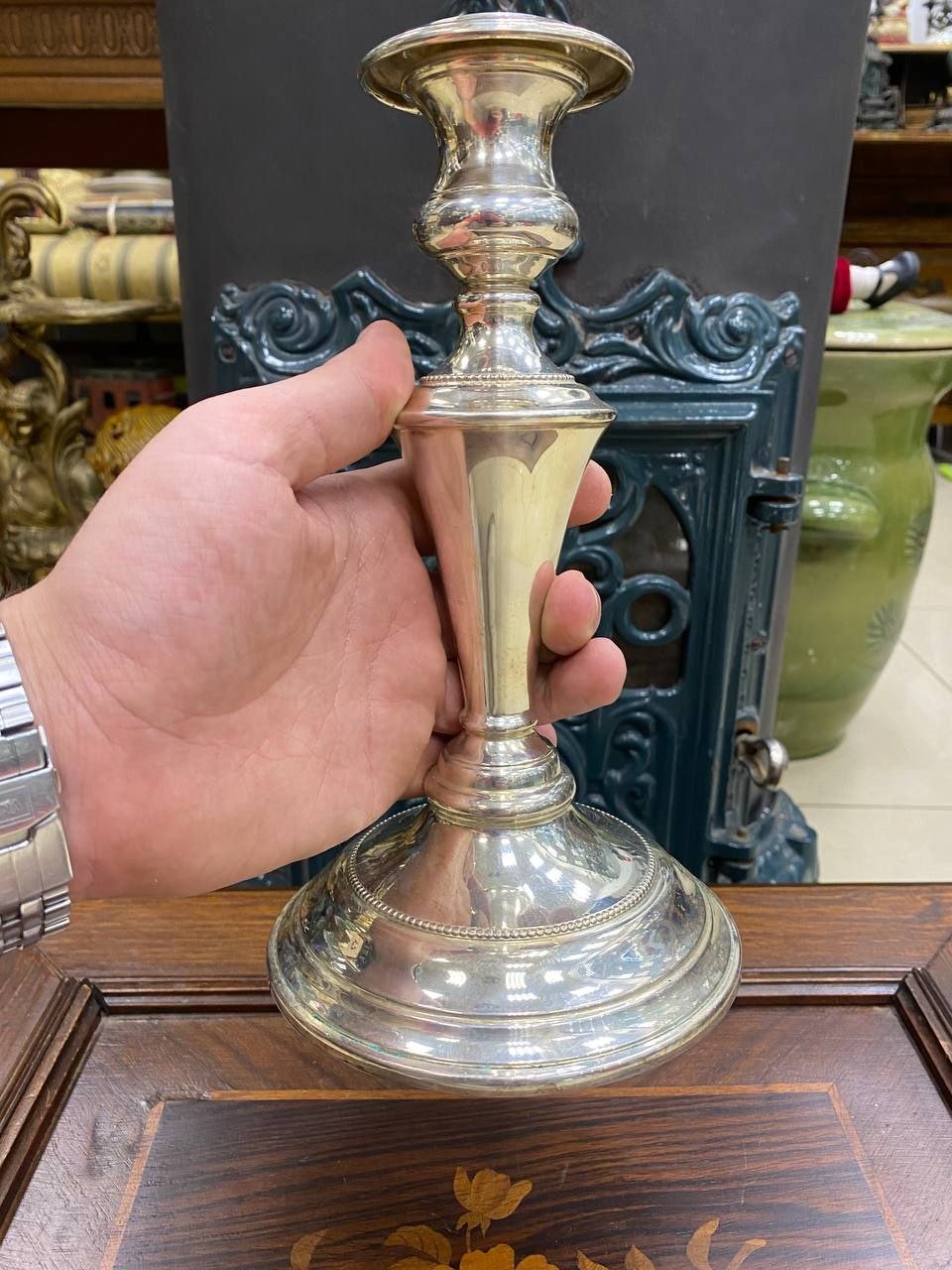 Винтажный английский подсвечник — изображение 4