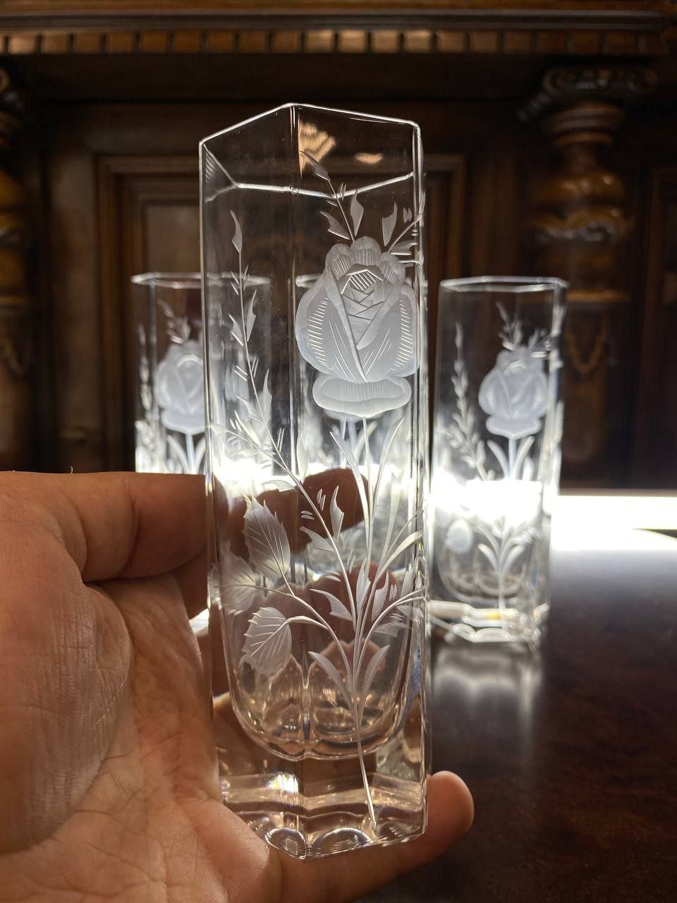 Винтажные бокалы в стиле Lalique — изображение 4
