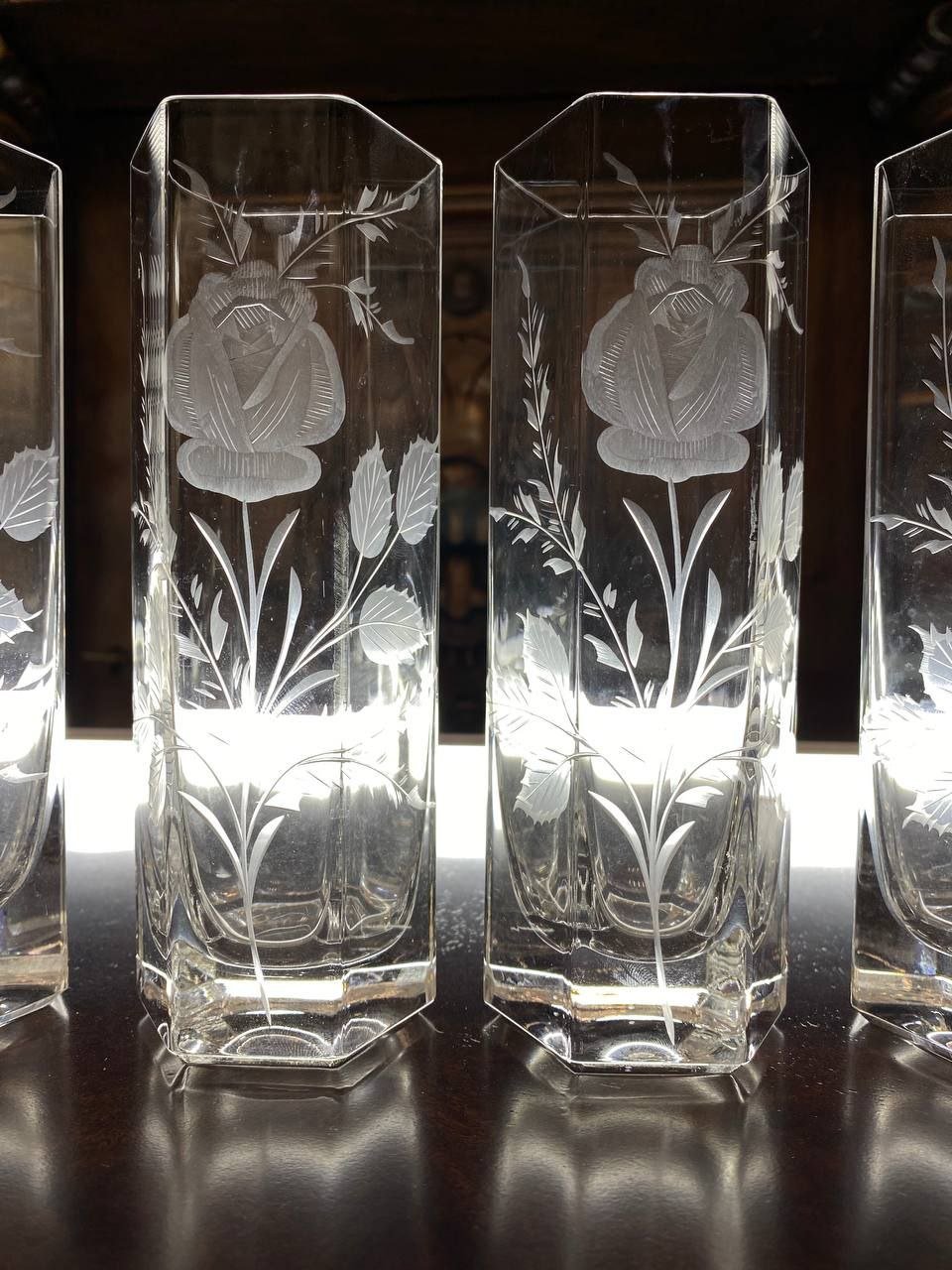 Винтажные бокалы в стиле Lalique — изображение 3