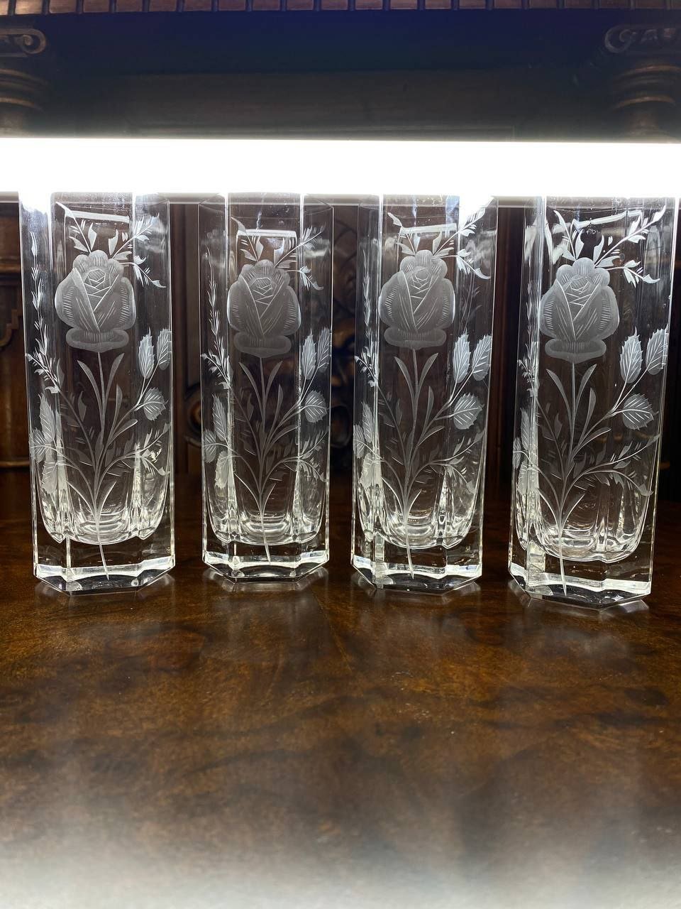 Винтажные бокалы в стиле Lalique