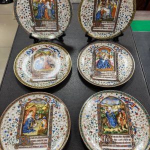 Набор из 6 коллекционных тарелок "Рисунки библиотеки Ватикана"