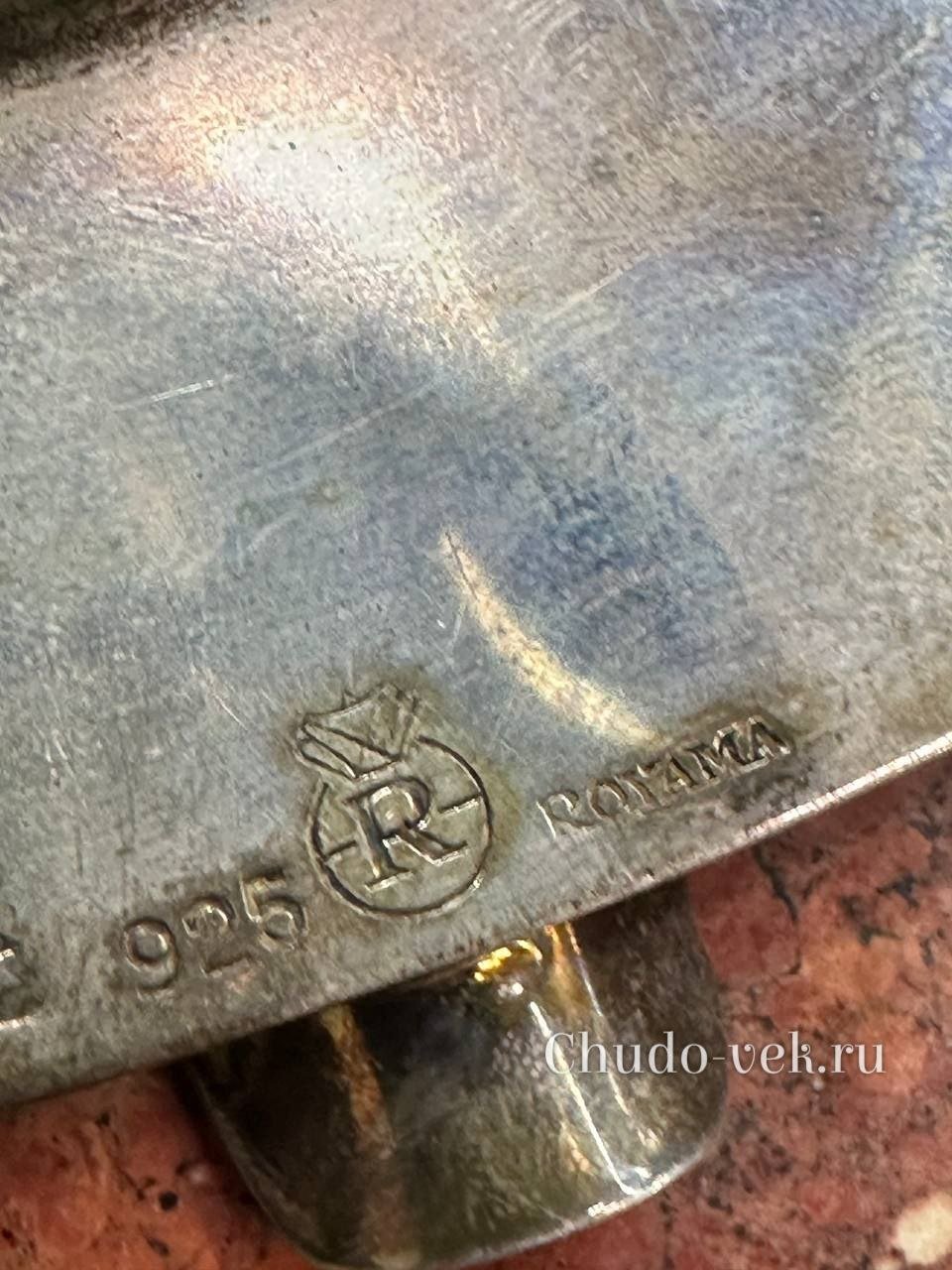 Винтажная пепельница из серебра 925 пробы — изображение 5