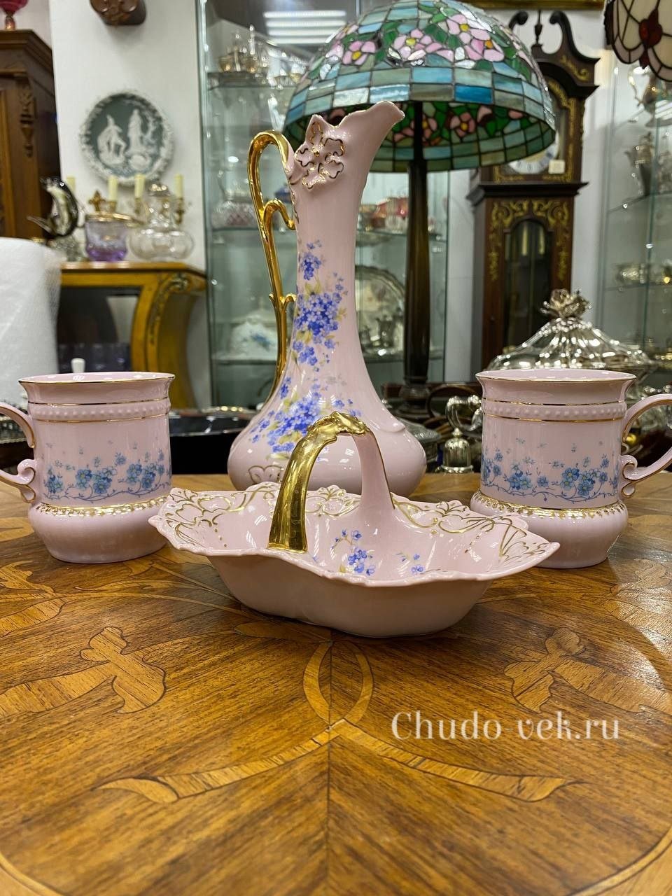Комплект фарфоровой посуды «Незабудки»