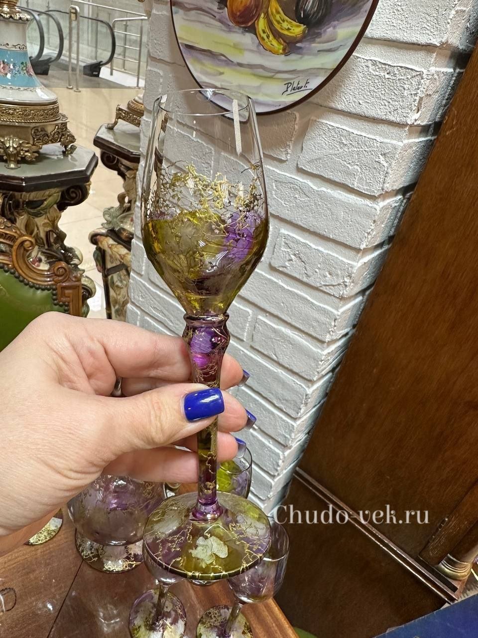 Набор из кувшина на ножке и 6 бокалов — изображение 5